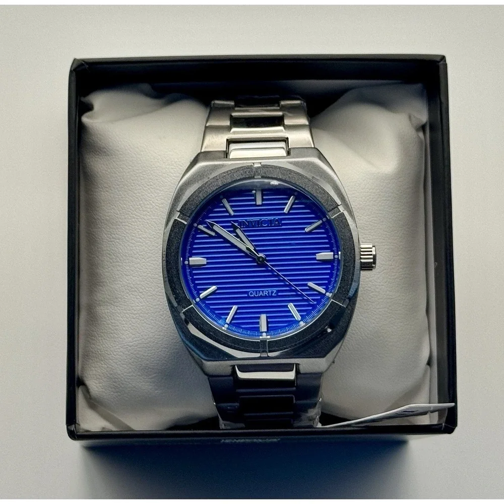 Invicta Celestial Polaris 69211 Blue Dial 42mm Steel Quartz Men's Watch NWT